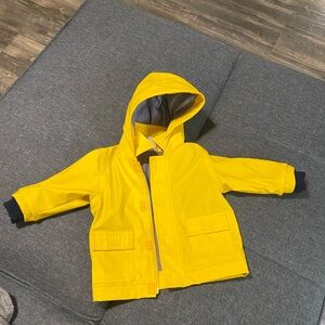 petit bateau raincoat yellow size 6m
